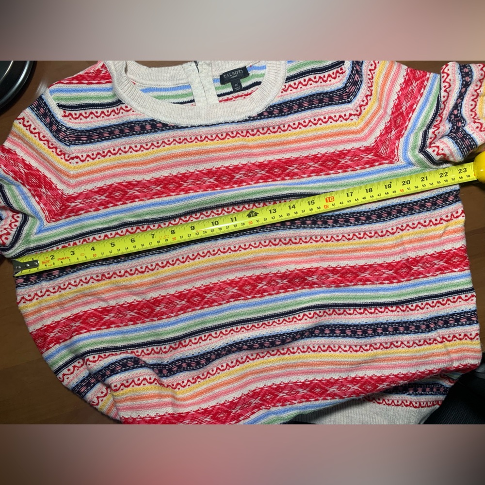 Talbots Multicolor Knit Sweater - Picture 8 of 9